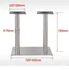 Suporte de Pé de Mesa de Ferro Forjado Foshan, Base de Mesa Grande, Estrutura de Mesa de Metal, Pé de Mesa de Jantar Simples, Pé de Mesa