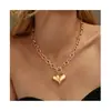Amazon Transfronterizo Moda Versátil Cadena Ot 2026 Exquisito Simple Diseño para Viajes Cotidianos Collar con Colgante en Forma de Corazón