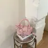 Estilo Coreano 2026 Primavera Nova Moda Bolsa de Mão Feminina de Alto Valor Ombro Único Cesta de Vegetais Elegante Tendência Bolsa Transversal