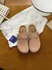 Sapatos Sangpo Village Impermeáveis que Aumentam a Altura Birkenstock Femininos Meio Cobertos 2026 Nova Coleção Primavera/Outono Couro Genuíno Sola Grossa Sapatos Casuais Versáteis Chinelos