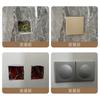 Tapa de Panel Ciego para Enchufe de Interruptor Cubierta de Orificio de Pared Tapa de Caja de Cables Placa de Cubierta Cubierta Deflectora Cubierta Decorativa para Timbre de Puerta