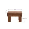 Reposapiés de Madera Maciza Anticorrosión Taburete Escalón para Balcón Exterior Reposapiés Elevador de Altura para Cocina Interior Reposapiés para Oficina