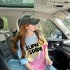 Playera Holgada de Algodón Puro con Estampado de Letras Estilo Harajuku para Mujer, Tendencia Superior de Moda de Este Año con Color Degradado Popular de Longitud Media y Aspecto Adelgazante