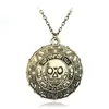 Película Piratas del Caribe Calavera Moneda de Oro Azteca Alrededor Hombres Europeos y Americanos Personalidad Alternativa Collar Joyería