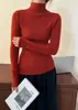 Nuevo Suéter de Punto de Cuello Medio Ajustado para Otoño/Invierno 2026, Suéter Suave y Elegante para Mujer