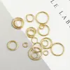 Cobre Oro de 18 Quilates Círculo Abierto Único Collar Pulsera Accesorios Colgante DIY Pendientes Hechos a Mano Joyería para Orejas Materiales