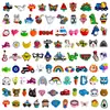 Lote mixto de 100 zapatos con agujeros de flores, accesorios para zapatos Jibbitz, hebillas para zapatos con agujeros, accesorios para zapatos con agujeros de alto sentido.