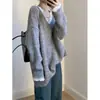 Estilo Coreano Estilo Perezoso Encaje Tejido Prendas de Punto para Mujer Suelto Versátil Suéter Superior Otoño e Invierno Nueva Ropa para Mujer
