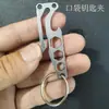 Clip de Llave de Bolsillo de Acero Inoxidable EDC Mini Herramienta Múltiple Abrebotellas Llave Hexagonal