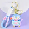 Llavero Colgante de Muñeca de Goma Suave de Dibujos Animados para Bolsos de Mujer, Pequeño Regalo de Año Nuevo, Llavero de Coche Colgante al por Mayor