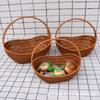 Cesta de Hierro Cesta de Ratán Cesta Artesanal Cesta de Flores Cesta de Compras Cesta de Almacenamiento Cesta de Regalo para Boda Cesta de Frutas