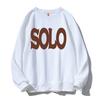 Sudadera de Felpa Nueva de Invierno 2025 para Hombre, Estilo Americano Estampado Trendy Ins Chaqueta Holgada, Top de Cuello Redondo Estilo Pareja