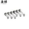 Aleación de Titanio F136 Rosca Interna Clavo de Labio Clavo de Lengua Bola Redonda Cono Puntiagudo Clavo de Oreja Clavo de Hueso de Oreja Clavos Planos Clavo de Fondo Joyería para Piercings G23