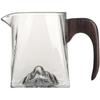Taza Pública de Vidrio Guanshan Engrosada Resistente al Calor Mango de Madera de Alta Calidad Taza Pública Juego de Té para el Hogar Juego de Té Nuevo Estilo Mango de Madera Mar de Té