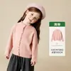 Roupas Infantis Tongbei 2025 Inverno Novo Suéter para Meninas Doce Design de Renda Pulôver Infantil Casaco Quente