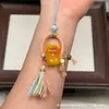 Cera de Abeja de Segunda Generación Varios Estilos Oso Bolsa de Queso Colgante Llavero DIY Exquisito Adorno de Joyería