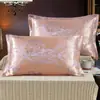 Juego de Almohadas de Algodón para Adultos Funda para Relleno de Almohada Individual Almohada Grande Funda para Almohada Par de Fundas de Almohada Jacquard de Algodón Puro