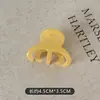 Pinza Pequeña Estilo Coreano, Pinza para el Cabello Ultra de Hada, Pinza Tiburón Dorada de Francia para Cola de Caballo Alta, Pinza Sencilla y Exquisita para Mujer, Color Sólido