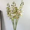 Orquídea Phalaenopsis Simulada Decoração de Casa Enfeites de Casamento Flor de Cinema Arranjo de Flores Impressão 3D Decoração de 9 Cabeças Flor Artificial Phalaenopsis