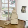 Moda Coreana Feminina Leve Estilo Japonês Lona Justa Bolsa de Peito Esportes Viagem Ombro Mochila Pequena Bolsa para Celular Ciclismo
