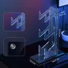 Soporte de acrílico de tres capas para gamepad PS4, soporte de exhibición transparente inalámbrico para Switch, soporte de exhibición para almacenamiento de auriculares