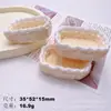 Cesta de Bambú con Encaje Multicolor de Dibujos Animados DIY Pegamento Cremoso Funda para Teléfono Móvil Cuerda para Cabello Horquilla Flor para Zapatos Adornos de Resina Lote