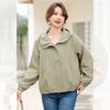 Abrigo de primavera estilo occidental para madre de mediana edad, talla grande holgado, nuevo 2025, chaqueta casual de primavera y otoño para mujer de mediana edad