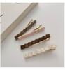 Horquilla acrílica ondulada irregular, clip lateral para flequillo, frente, horquilla para mujer, otoño e invierno, horquilla rota, joyería
