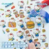 Adesivos de Cristal Sanrio Divertidos Autênticos Hello Kitty Adesivos Guka Infantis Tridimensionais DIY Capa de Celular Adesivos Decorativos