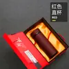 Taza Aislada con Revestimiento Interior de Zisha de Yixing para Hombres, Taza de Té Simple para Oficina, para Preparar, Regalo de Negocios Saludable para Esposo, Fija