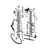 Hedonismo Transfronteiriço Palavra Inglesa Personalizada Adesivos de Tatuagem de Ervas à Prova d'Água e Suor Duradouros Não Refletivos Braço Avançado