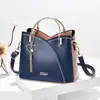 Bolso de mujer Taizhou 2024 nueva tendencia portátil coreano color de contraste gran capacidad moda hombro bandolera una generación de pelo