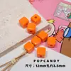 Cuentas Cuadradas Versátiles de Acrílico Base para Manualidades DIY Pintadas a Mano Color Sólido Colorido No Descolorables Accesorios para Ropa Accesorios para Joyería