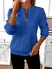 2024 Amazon transfronteiriça TK mais vendido suéter pullover feminino quatro em um algodão suéter casual suéter com zíper