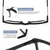 Gafas de Sol al por Mayor Modelo Nuevo Tr90 Transfronterizas, Monturas Cuadradas Retro de Ancho Estrecho, Se Pueden Montar con Lentes Graduados