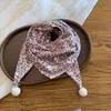 Cachecol para Bebê para Outono e Inverno, Novo Cachecol Triângulo Versátil para Meninos e Meninas, Cachecol Quadrado Fofo e Quente, Protetor de Pescoço para Bebê Estilo Coreano