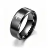 Anillo Cruz Simple Popular Europeo de Acero Inoxidable Cepillado para Hombres Joyería de Mano al por Mayor Fuente Transfronteriza de Amazon