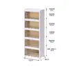Armario de Almacenamiento sin Instalación Hogareño Caja de Almacenamiento Plegable Integrada Organizador de Plástico para Ropa Caja de Almacenamiento para Zapatos Juguetes