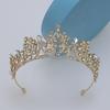 Nova Coroa de Noiva Tiara Noiva Atmosférica Europeia e Americana Luxo Strass Jantar de Casamento Styling de Casamento Coroa