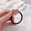 Cuerda para el pelo con letra de Amor Celebridad de Internet Cuerda para el pelo Elegante Simple Japonesa y Coreana Goma Elástica Alta Duradera Accesorios para el Cabello