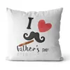 Almofada de Presente para o Dia dos Pais, Almofada Simples de Desenho Animado com Slogans em Chinês e Inglês, Gratidão pelo Amor do Pai, Almofada para Sofá e Cabeceira, Dropshipping