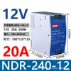 Fuente de Alimentación Conmutada Montada en Riel Edr/Ndr de Guangdong Mingwei Ac 220V a Dc 12V/24V Transformador de Grado Industrial