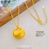 Clásico Pepita de Oro Gordita Fortuna Monedero Pequeño Collar Colgante Pepita de Oro Gordita Bolsa con Cierre Collar Linda para Mujeres