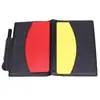 Árbitro de Fútbol Usa Set de Tarjetas Rojas y Amarillas, Equipo de Árbitro de Fútbol con Estuche de Cuero, Papel de Registro y Silbato