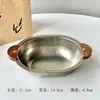 Tazón de Acero Inoxidable 304 Estilo Coreano Estilo Ins, Tazón para Comer Bebé, Tazón para Niños, Tazón Lindo para Ensalada, Plato para Snacks de Pasta, Tazón