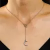 Tobillera Collar Pulsera de Pareja Hueca Sol y Luna Transfronteriza Europea y Americana Juego de Joyería Apilada de Doble Capa Joyería para Mujeres