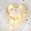 Amor Árvore de Pérolas Cartão de Encaixe Decoração de Bolo Confissão Anel de Renda Pérola de Cristal Anel de Amor Varinha de Fada