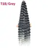 Aubes Cabello Sintético Paquete de Crochet para Cabello Onda Profunda Cabello a Granel 30 Pulgadas 120g Paquete de Cabello para Mujeres