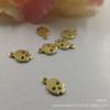 Acessórios de cobre de joias DIY 9,7 * 6,5 mm crânio peça redonda geometria de cobre em branco