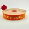 Cinta de regalo para ramo de flores de pastel con letras inglesas doradas de 2.5 cm cinta de embalaje hilo de cinta lote